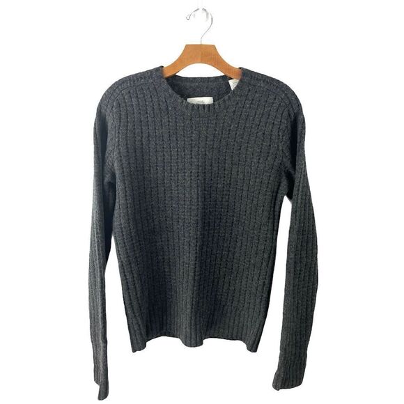 JACK Spade Charcoal 100% Wool Crewneck Sweater Size XS - Picture 2 of 6